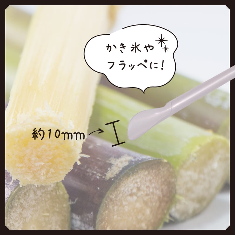 バイオマススプーンストロー (半透明)(バイオマス25) 裸 500本入り Φ6