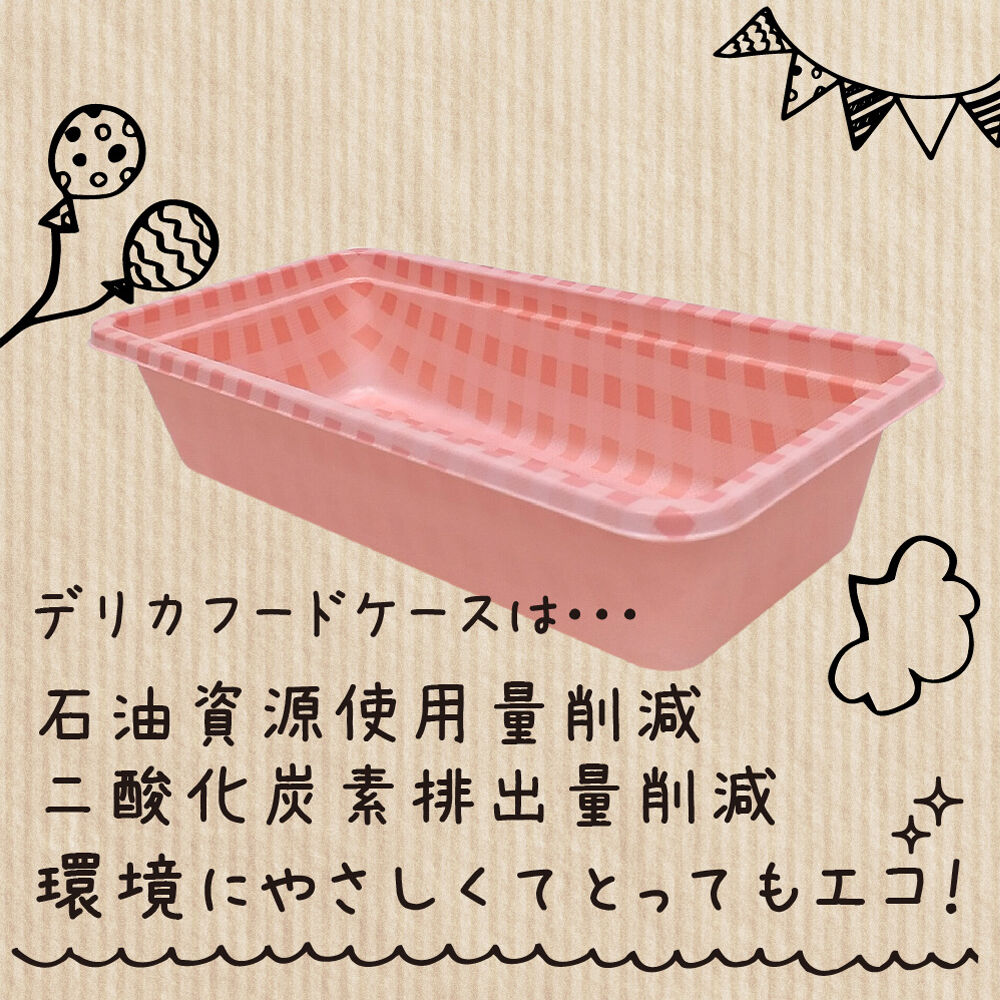 エコ】【環境にやさしい】デリカフードケースロング 100枚入り | 環境