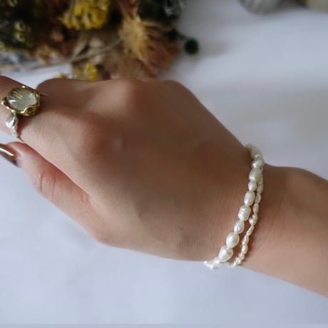 double pearl bracelet