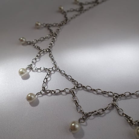 3way silver chain necklace