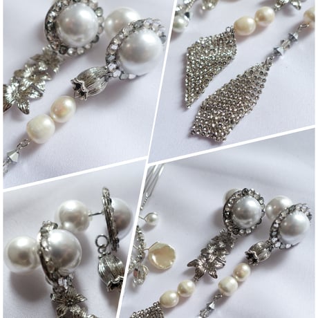 【silver】asymmetry pierce