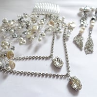 【head accessory】shell×perl×swarovski