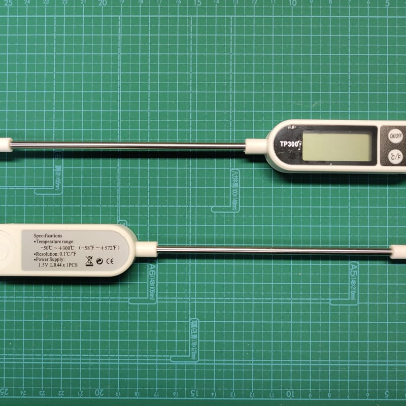 キッチン温度計 TP300 デジタル表示 白 | 関越電子