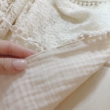 【予約商品】Ogarnic lace blanket