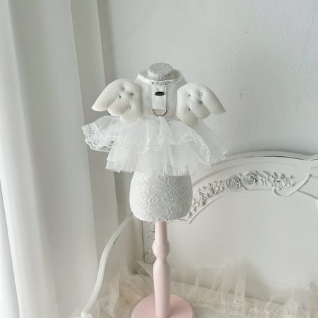 【予約商品】Dress up angel harness Ruffle（white）