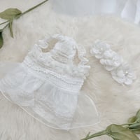 【予約商品】white swan crop dress