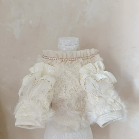 【予約商品】Grace fur sweatshirt(crop)