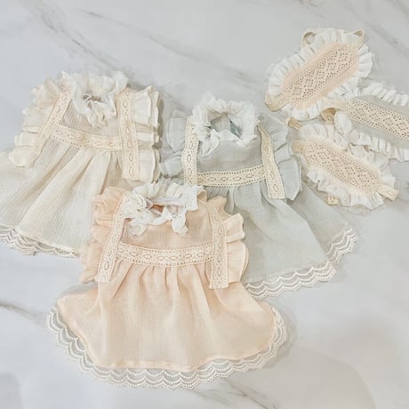 【予約商品】frill lace home wear dress