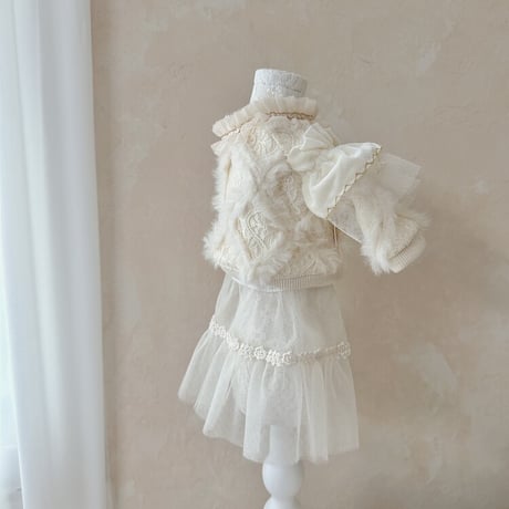 【予約商品】Grace fur sweatshirt(crop)