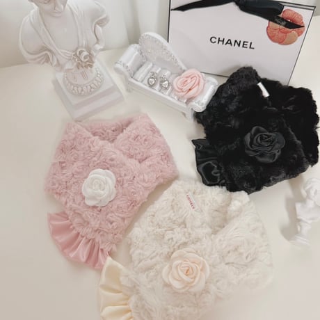 【予約商品】Rose fur muffler