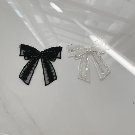 【予約商品】Spangle ribbone brooch