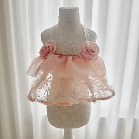 【予約商品】Dot rose crop dress