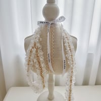 【予約商品】Bling chain lead (White)