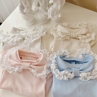 【予約商品】Ogarnic ribbone callor ( t-shirts or all-in-one)