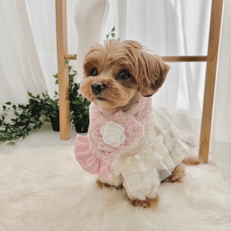 【予約商品】Rose fur muffler