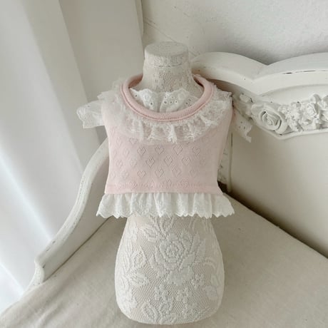 【予約商品】Baby lace top(crop)