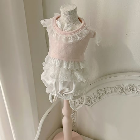 【予約商品】Baby lace top(crop)