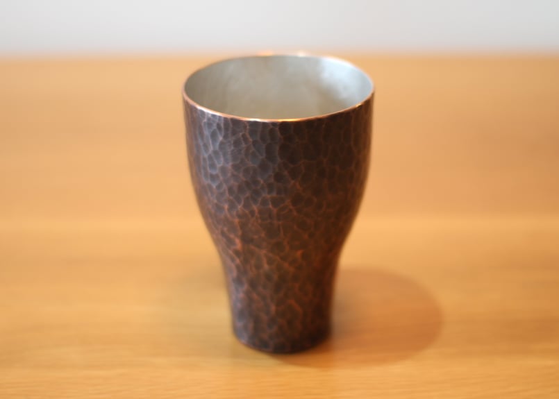Y-craftmanship Cup 古美（こび）色-大_銅：槌目 | TASHIKA