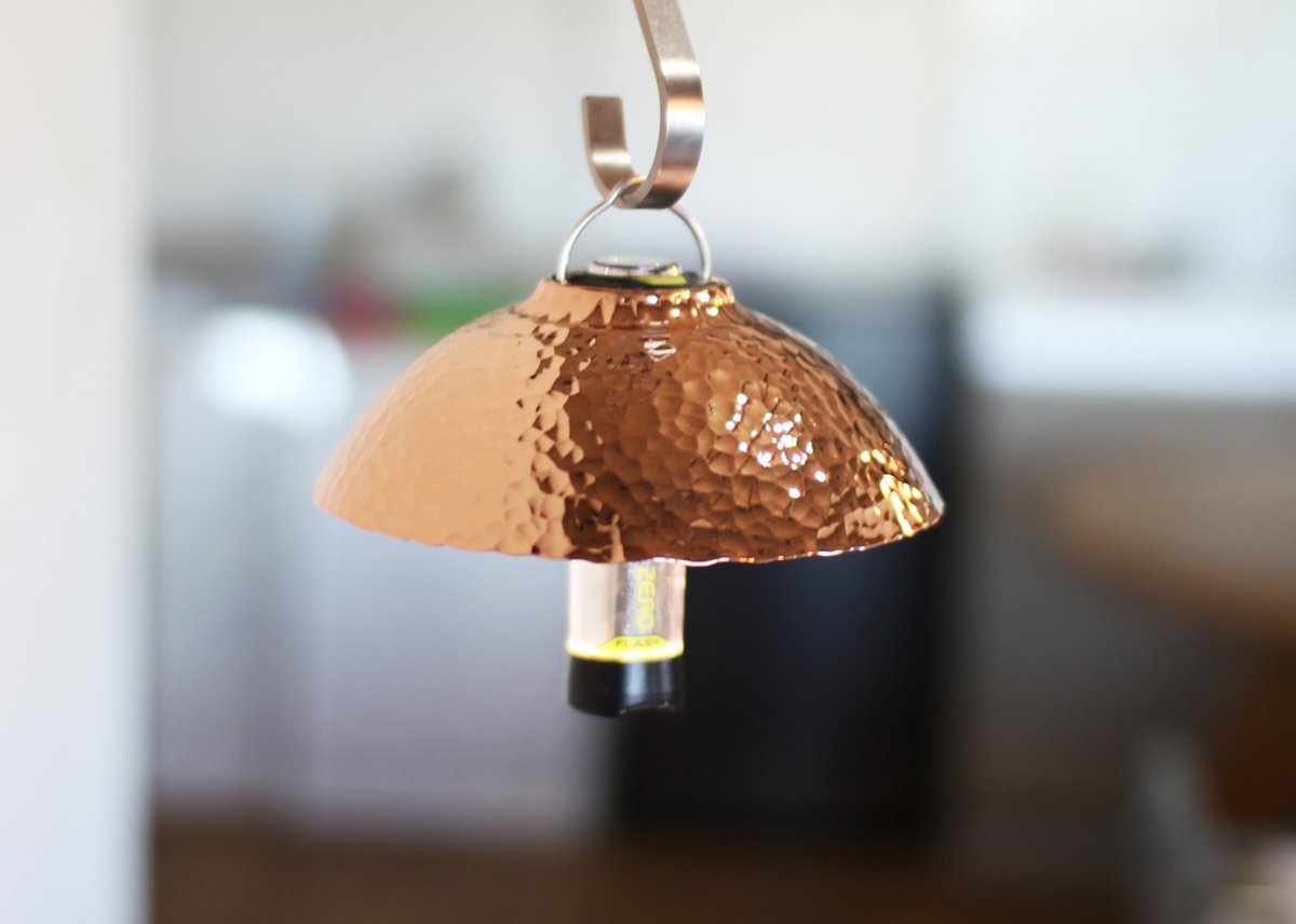 LAMP SHADE for goal zero_銅:槌目・ピンクゴールドメッキ LAMP SHADE for goal zero_銅:槌目・ピンクゴールドメッキ