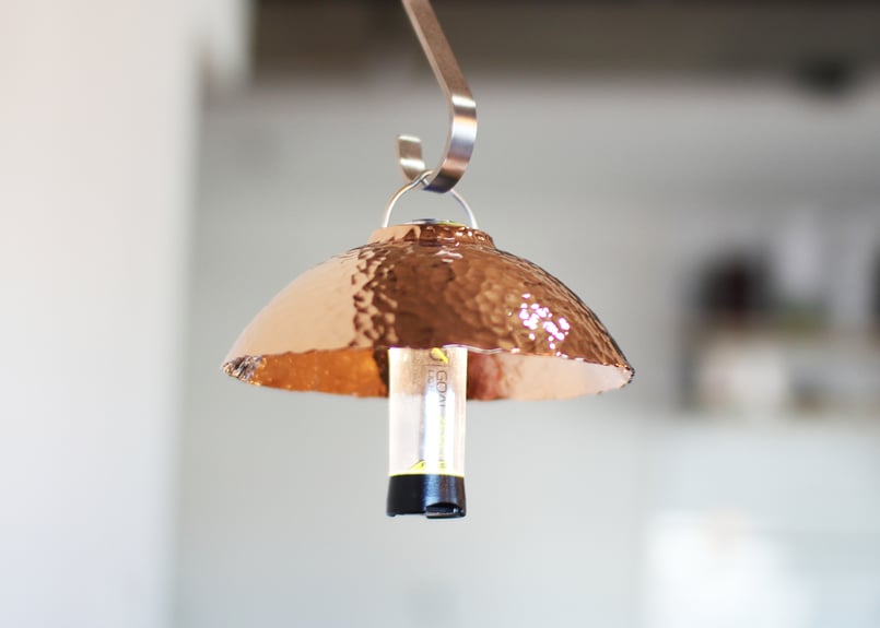 LAMP SHADE for goal zero_銅:槌目・ピンクゴールドメッキ LAMP SHADE for goal zero_銅:槌目・ピンクゴールドメッキ