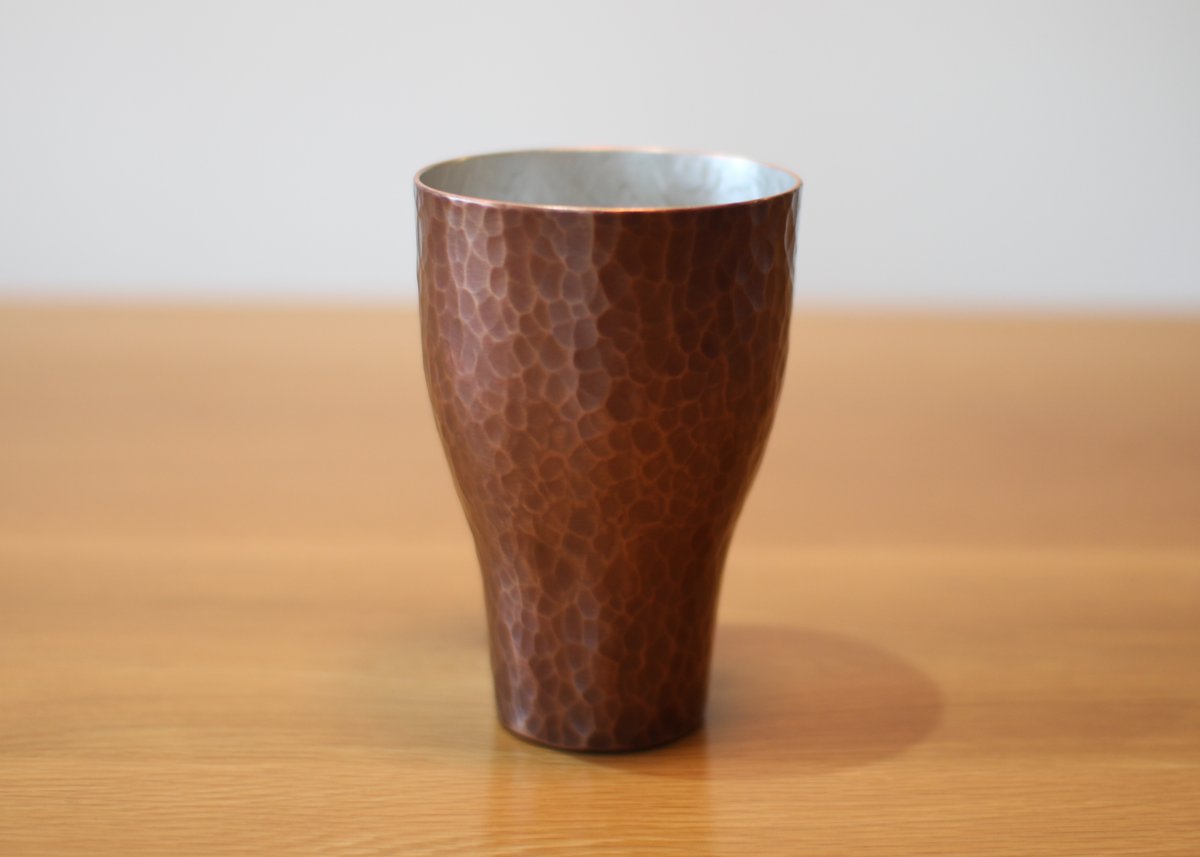 Y-craftmanship Cup 飴（あめ）色-大_銅：槌目 | TASHIKA