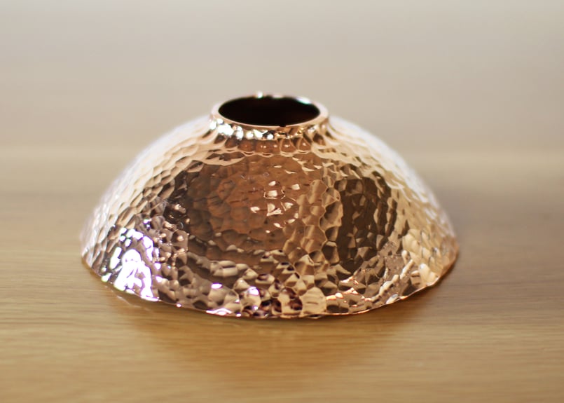 LAMP SHADE for goal zero_銅：槌目・ピンクゴールドメッキ