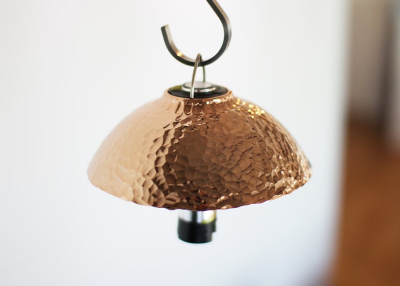 LAMP SHADE for goal zero_銅:槌目・ピンクゴールドメッキ LAMP SHADE for goal zero_銅:槌目・ピンクゴールドメッキ