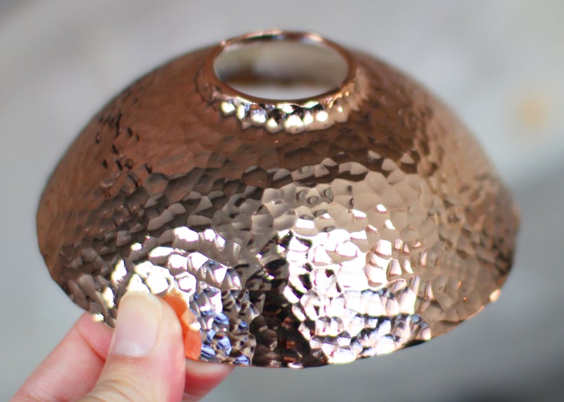 LAMP SHADE for goal zero_銅：槌目・ピンクゴールドメッキ | TASH