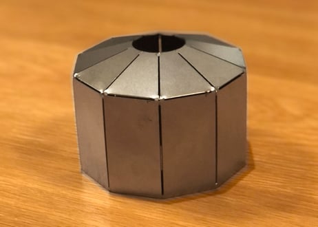 Gus Cartridge Jacket_ステンレス：Decagon_サンドブラスト仕上げ