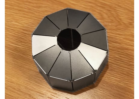 Gus Cartridge Jacket_ステンレス：Decagon_サンドブラスト仕上げ