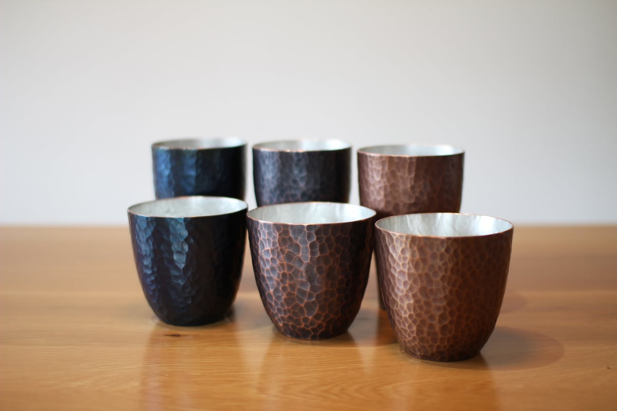 Y-craftmanship Cup 飴（あめ）色-大_銅：槌目 | TASHIKA