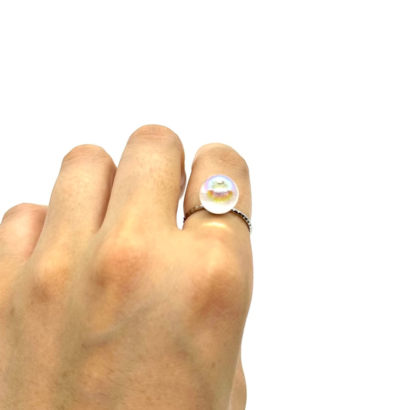 割れないしゃぼん玉のリング | handmade unknown