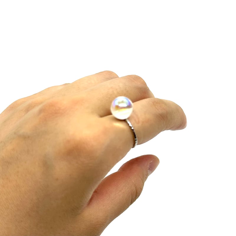 割れないしゃぼん玉のリング | handmade unknown