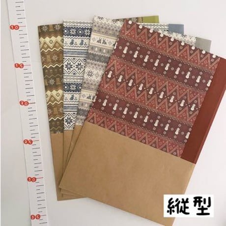 ノルディックパターン折り紙袋