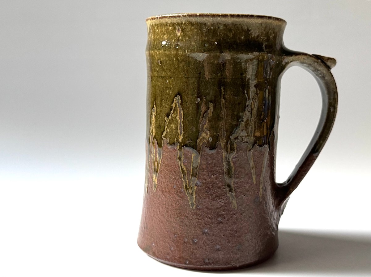 三名窯 松形恭知 灰釉抜文ビアマグ C | kogeiseikatsu.shop