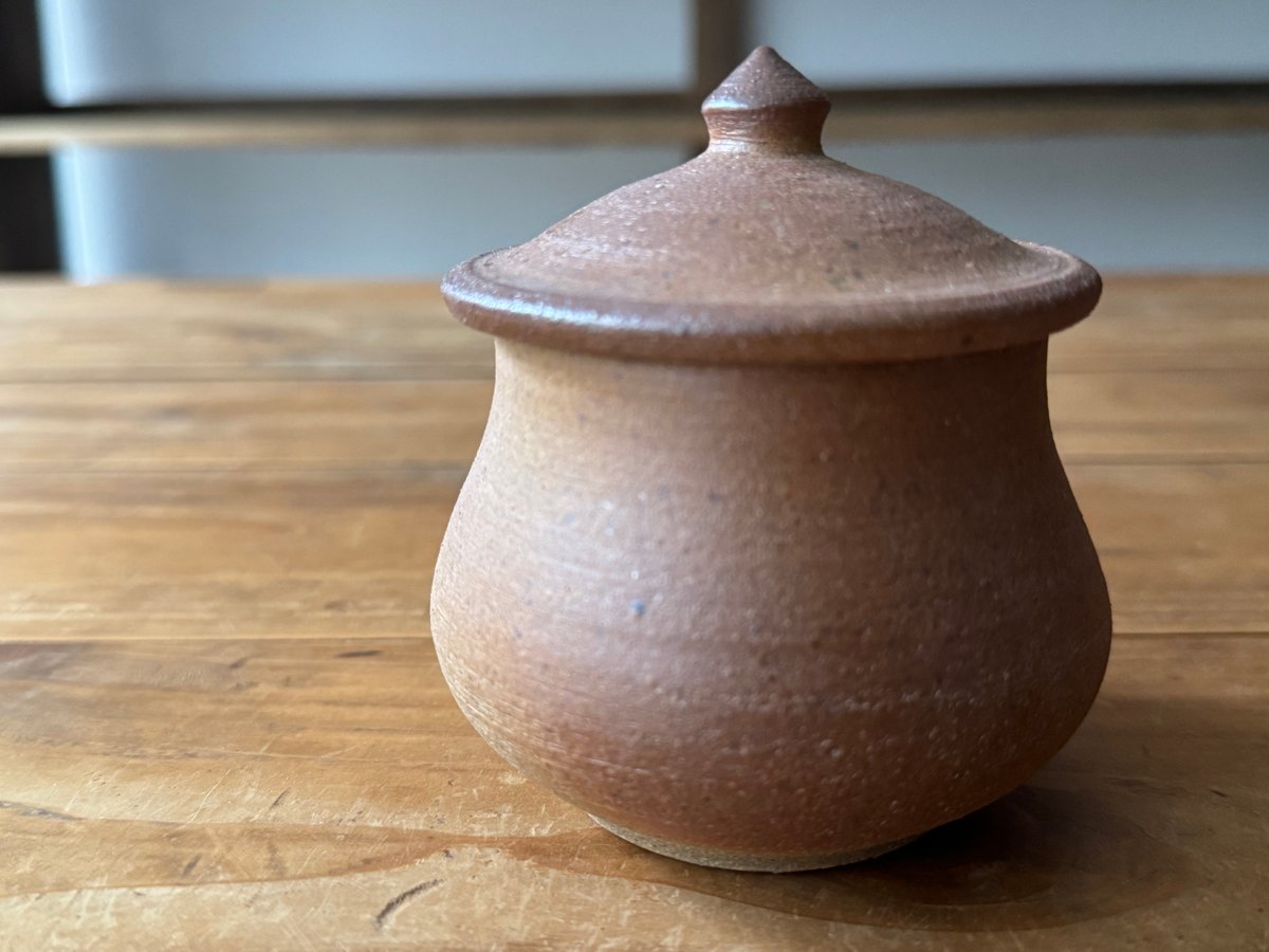 川尻製陶所 砂糖壷S 下膨れ ニ | kogeiseikatsu.shop
