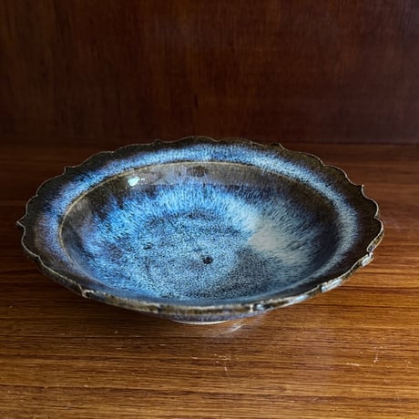 村澤陶苑 村澤享　稜花皿 14B (直径約14.5cm)