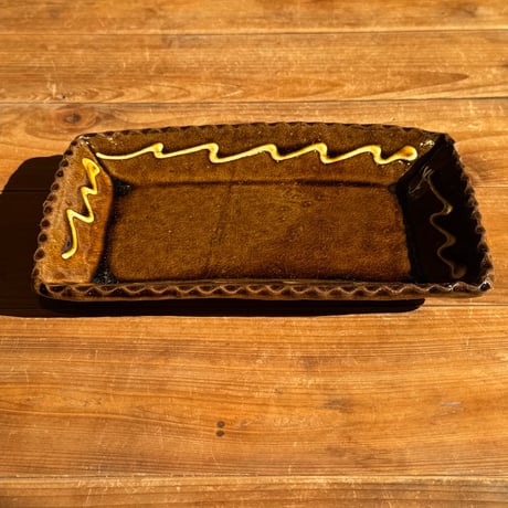宮野 さとみ　長方皿（深め）ロ (約24×15cm)