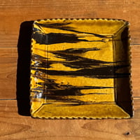 宮野 さとみ　正方皿 A (約19×19cm)