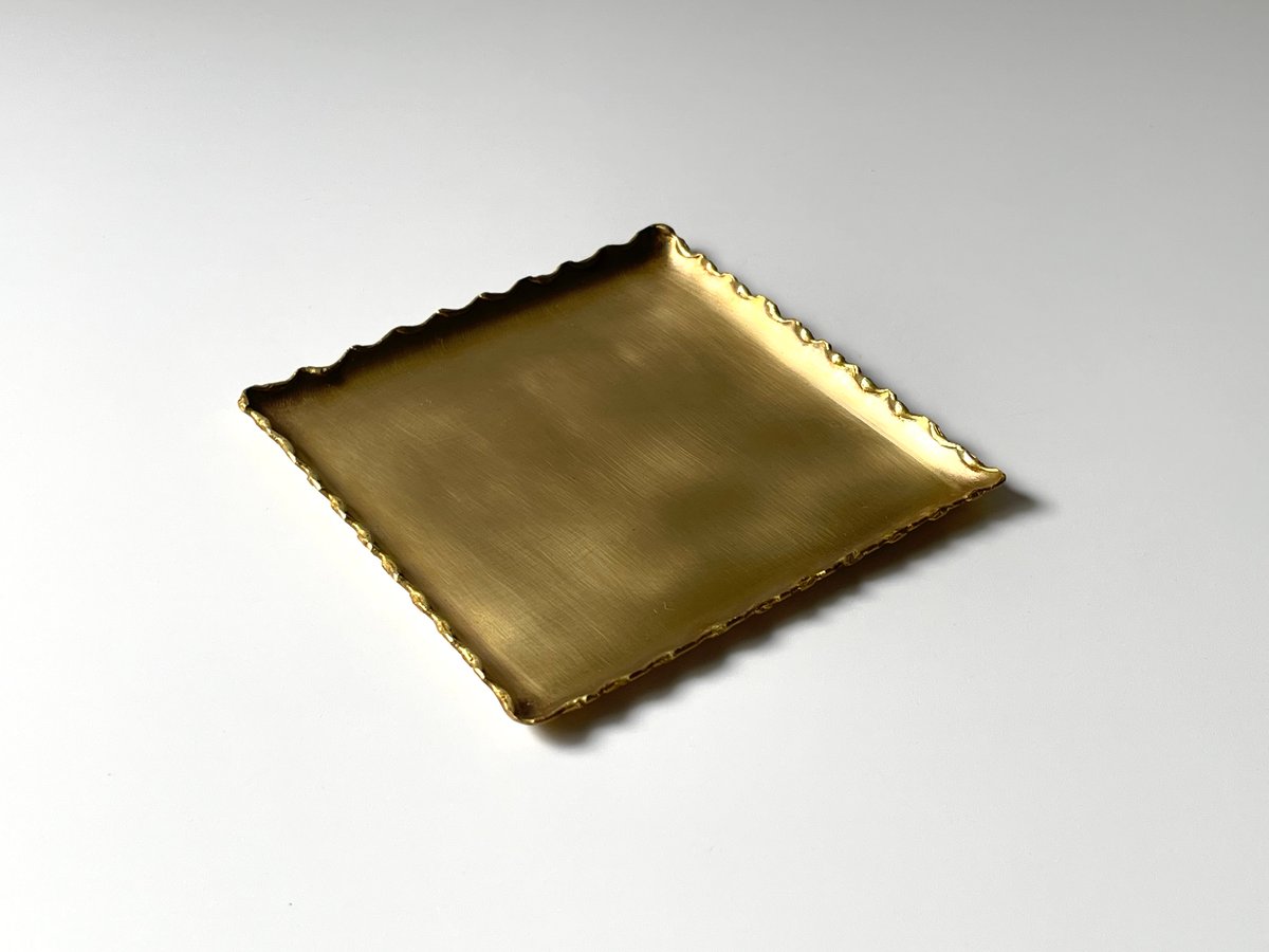 藤田永子 真鍮角皿 D | kogeiseikatsu.shop