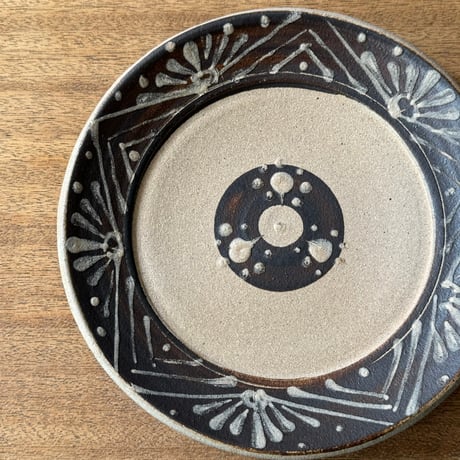 榮一工房　7寸皿 一枚焼き エ7K（直径約22.5cm）