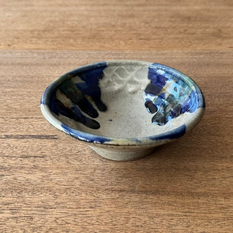 キマノ陶器　4.5寸深皿 キ9D（直径約13.5cm)