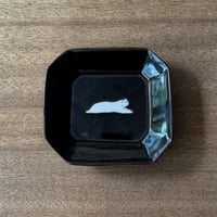 イロリ工房　隅切角皿 イ3A（約12×11cm)