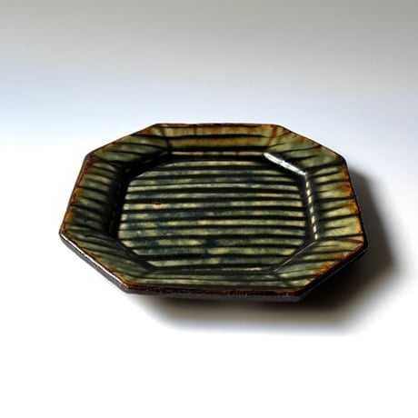 紀窯　中川紀夫　正八角皿  C