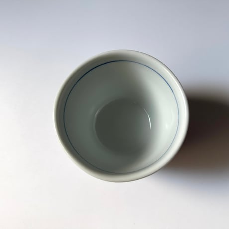 陶房遊　蕎麦猪口（大） ブルーリーフ A