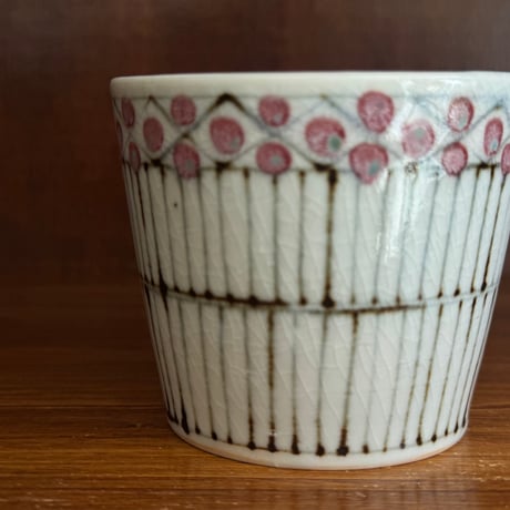 陶彩窯　そばちょこ 古砥部花垣文  と1B