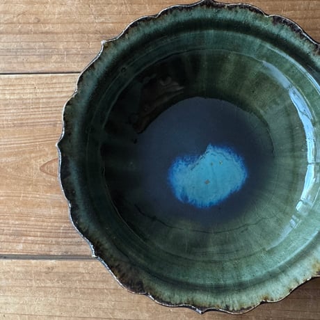 村澤陶苑 村澤享　稜花皿 8A (直径約14.5cm)