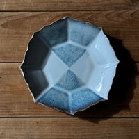 村澤陶苑 村澤享　稜花八角皿 15A (直径約18cm)