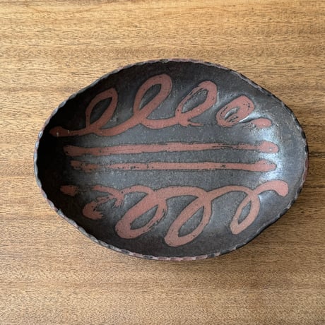 田部井勇太　タタラ皿 3くC（約24.5×19cm)
