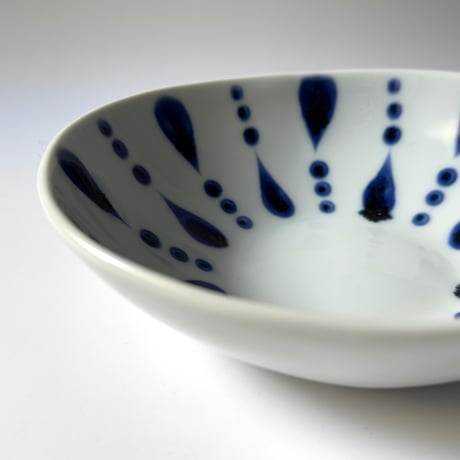 陶房遊　サラダボウル 雨ツブ イ